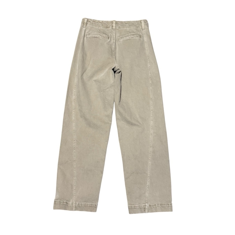 Madewell Tapered Denim Trouser Women's 27 High Rise Khaki Cotton Blend Jean - Picture 4 of 7